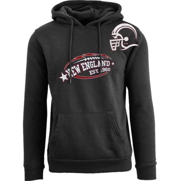 Men's New England Football Pull Over Hoodie - Picture 1 of 1
